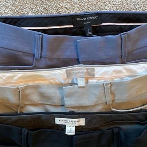 3 pairs of size 2 “Sloan” ankle length dress pants